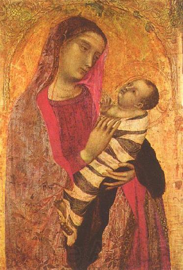 Ambrogio Lorenzetti Madonna Norge oil painting art